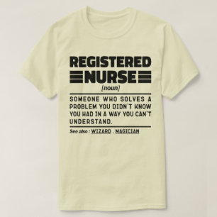 Eingeschriebene Krankenschwester Noun Gesundheitsm T-Shirt