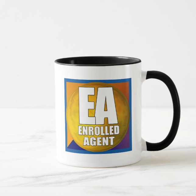 EINGESCHRIEBENER AGENT EA LOGO TASSE (Rechts)