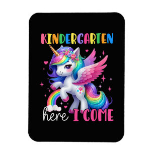 Eingeschultes Einhorn Kindergarten Magnet