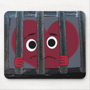 Eingesperrtes Herz Mousepad