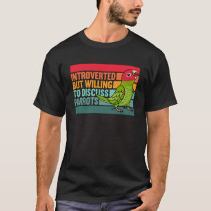 Eingestellt, aber Papageien Cherry führte Conure T-Shirt