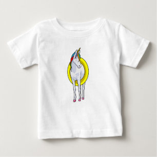Eingetaucht im Schwimmen mit dem Schwimmring Baby T-shirt