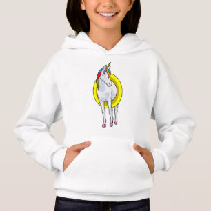 Eingetaucht im Schwimmen mit dem Schwimmring Hoodie
