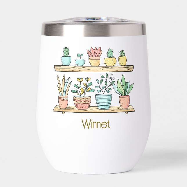 Eingetopfte Perfektion: Weinbecher (Vorderseite)