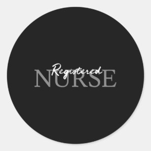 Eingetragene Krankenversicherung für Notfälle Runder Aufkleber