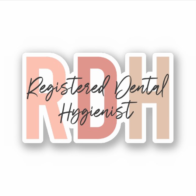 Eingetragene zahnhygienische Geschenke, Zahnhygien Aufkleber (Vorderseite)