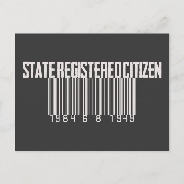 Eingetragener Staat Postkarte (Vorderseite)