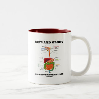Eingeweide und Ruhm sind ein Teil meines Bestehens Zweifarbige Tasse