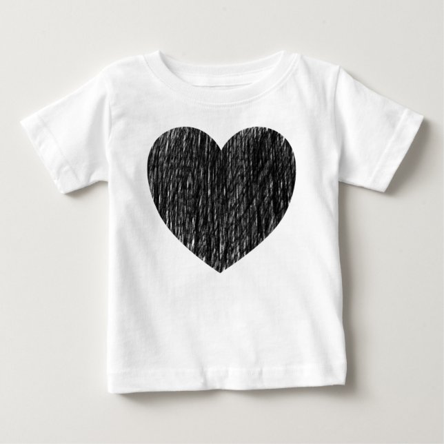 eingezäunt in Schwarz Baby T-shirt (Vorderseite)