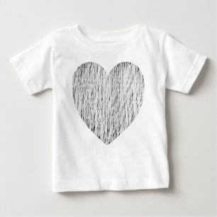 eingezäunt in - weiß über schwarz baby t-shirt