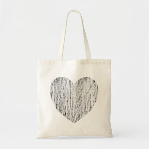 eingezäunt in - Weiß über Schwarz Tragetasche