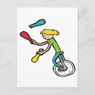 Einhadriger Jongleur Postkarte
