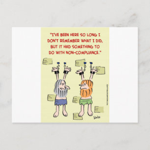 Einhaltung der Vorschriften Postkarte