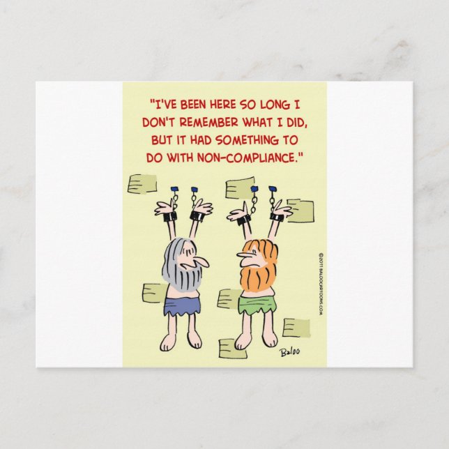 Einhaltung der Vorschriften Postkarte (Vorderseite)