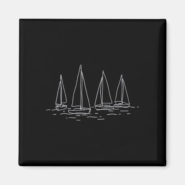 Einhand-Yacht-Kreuzfahrt Bootfahren Motorboot Kapi Magnet (Vorne)