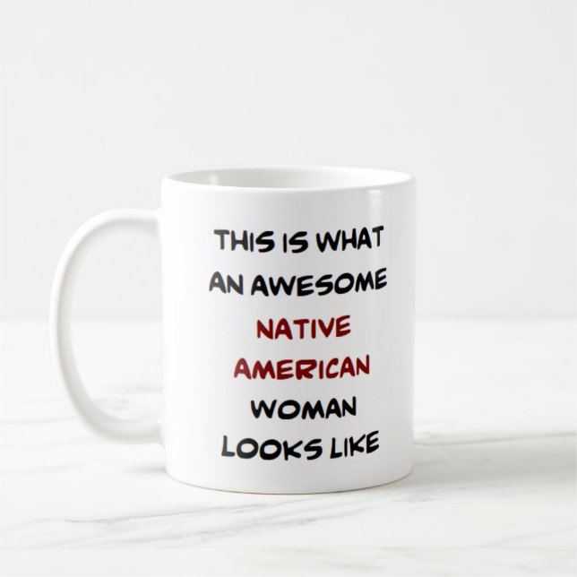 einheimische Amerikanerin, phantastisch Kaffeetasse (Links)