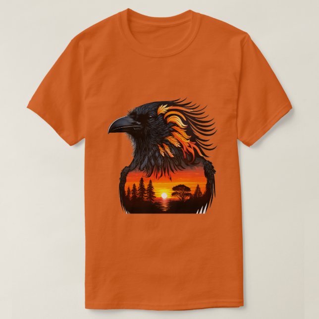 Einheimische Krähe 02 T-Shirt (Design vorne)