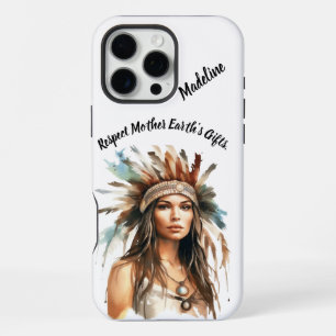 Einheimische Kunst: Kühne Muster iPhone 16 Pro Max Hülle