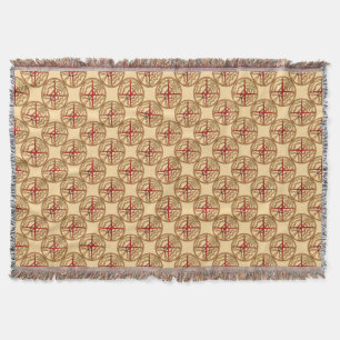 Einheimische Kunstdecke Spirituelle Stammesdecke W Decke