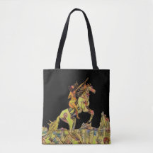 Einheimische Pferd Native Indian-Tasche Schwarz