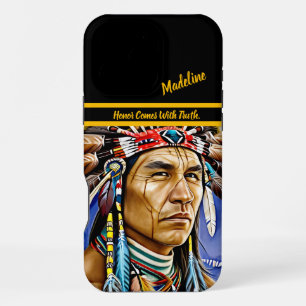 Einheimische Symbolik: Wilder Design iPhone 16 Pro Max Hülle