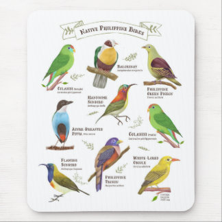 Einheimische Vögel auf den Philippinen Mousepad