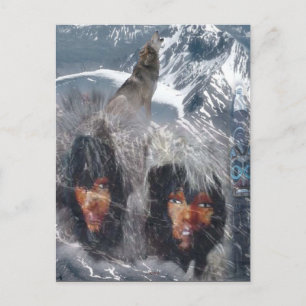 Einheimischer Geist in Alaska Postkarte