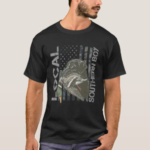 Einheimischer südlicher Junge Entenjagd schwarzer T-Shirt