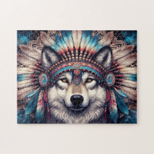 Einheimischer Wolf Puzzle