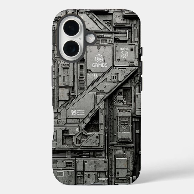 EINHEIT-77 #028: GLMBS Neuronales Leitpanel Case-Mate iPhone Hülle (Rückseite)