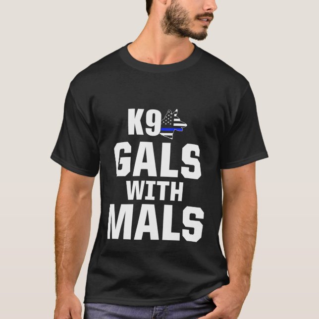Einheit Belgische Malinois Pd Gals Mals Police Tra T-Shirt (Vorderseite)