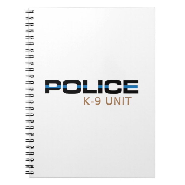Einheit der Polizei-K-9 Notizblock (Vorderseite)