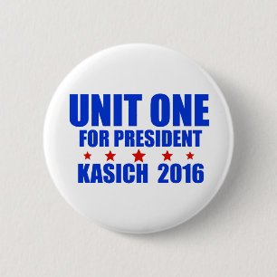Einheit eine für Präsidenten Kasich 2016 Button