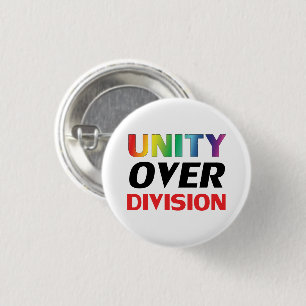 Einheit gegen Division - lgbtq, lgbt stolzer Regen Button