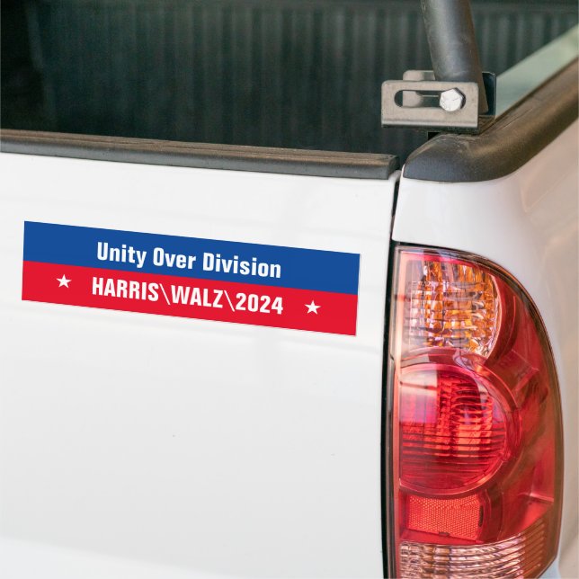 Einheit gegenüber Division Red Blue Autoaufkleber (Auf Lkw)