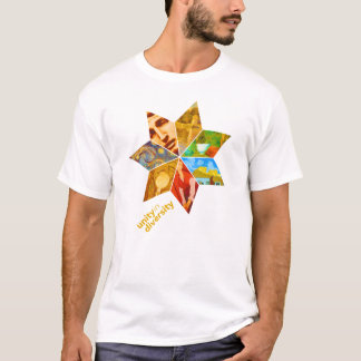 Einheit im Diversity-Kunst-T - Shirt