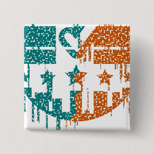 Einheit in Bewegung - Tropfen der Demokratie Button