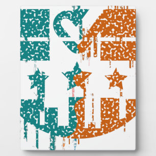 Einheit in Bewegung - Tropfen der Demokratie Fotoplatte