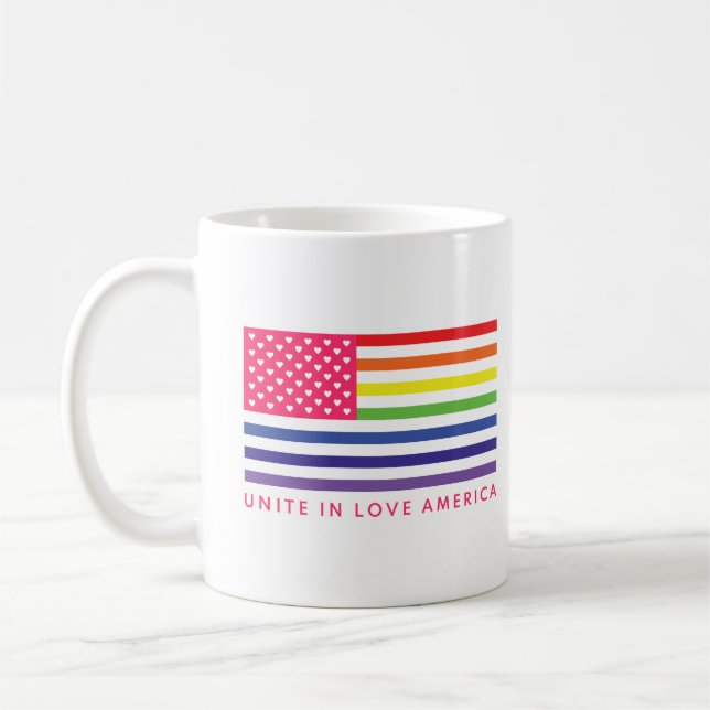 Einheit in der Liebe Amerika - Kaffeetasse (Links)