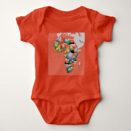 Einheit in Diversity: Afrikas Flaggen-Sammlung Baby Strampler