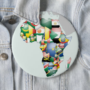 Einheit in Diversity: Afrikas Flaggen-Sammlung Button