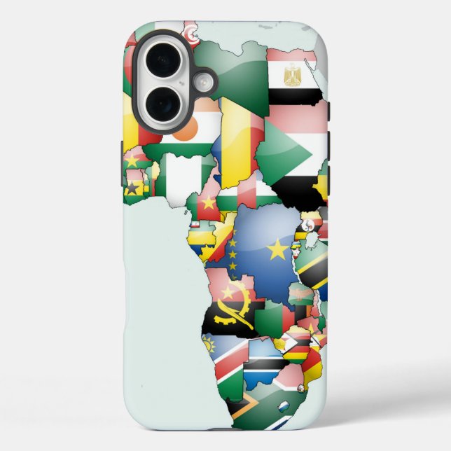 Einheit in Diversity: Afrikas Flaggen-Sammlung Case-Mate iPhone Hülle (Rückseite)