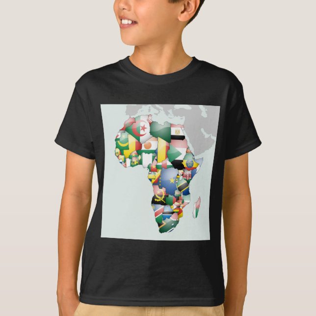 Einheit in Diversity: Afrikas Flaggen-Sammlung T-Shirt (Vorderseite)