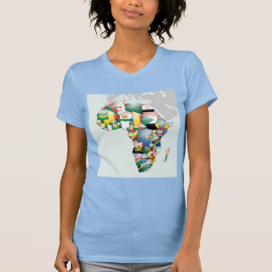 Einheit in Diversity: Afrikas Flaggen-Sammlung T-Shirt