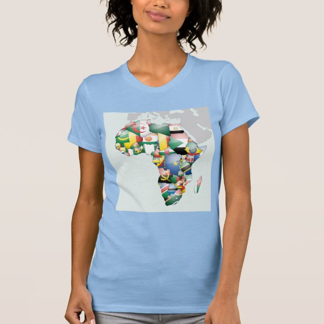 Einheit in Diversity: Afrikas Flaggen-Sammlung T-Shirt (Vorderseite)