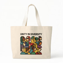 Einheit in Diversity - Geometrisches Rainbow Tote 