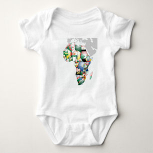 Einheit in Vielfalt: Afrikas Flaggen-Sammlung Baby Strampler