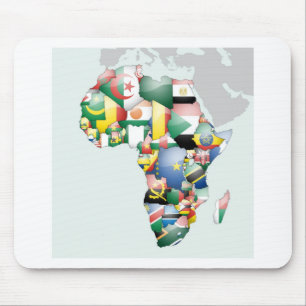 Einheit in Vielfalt: Afrikas Flaggen-Sammlung Mousepad