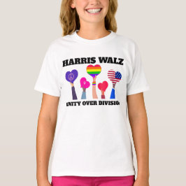 Einheit über Division Kamala Harris Tim Walz T-Shirt