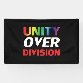 Einheit über Division, rot, weiß, blau, schwarz lg Banner